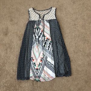 navy blue shift dress